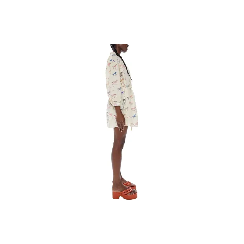 MOTHER Long-Sleeved Dresses Women's Cream-1