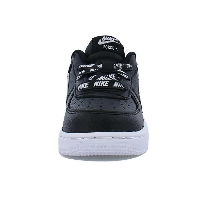 Nike Air Force 1 Anti-Slip Wear-Resistant Low-Top Toddler Shoes Black White Infant And Toddler-3