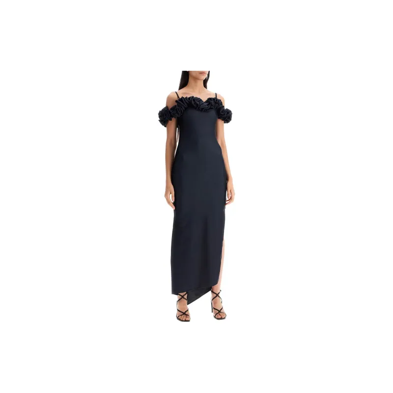 COPERNI Ruffled Drop Shoulder Asymmetric Dress-1
