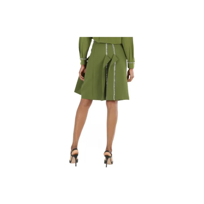 Burberry Casual Short Skirts Women's Green-3