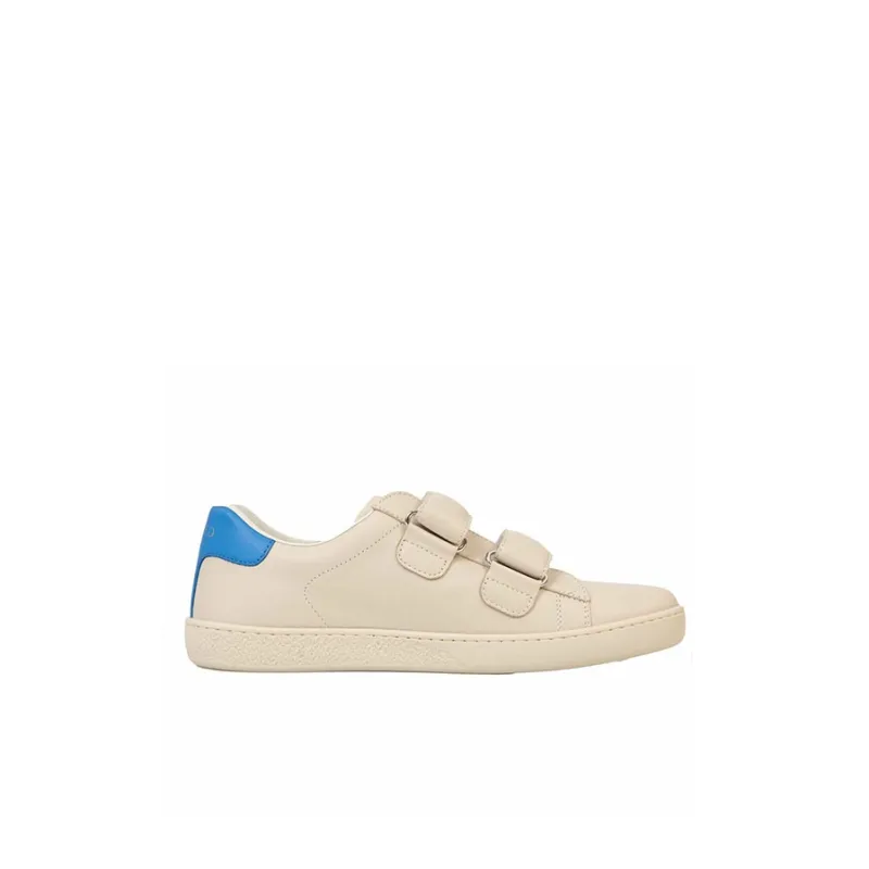GUCCI ACE Low Top Kids' Skateboarding Shoes Ecru Kids'-1