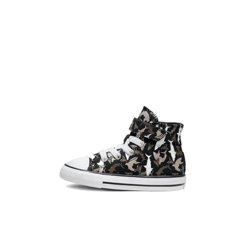 Converse Chuck Taylor All Star Shark Bite Easy-On High-Top Canvas Shoes Black Infant And Toddler-0