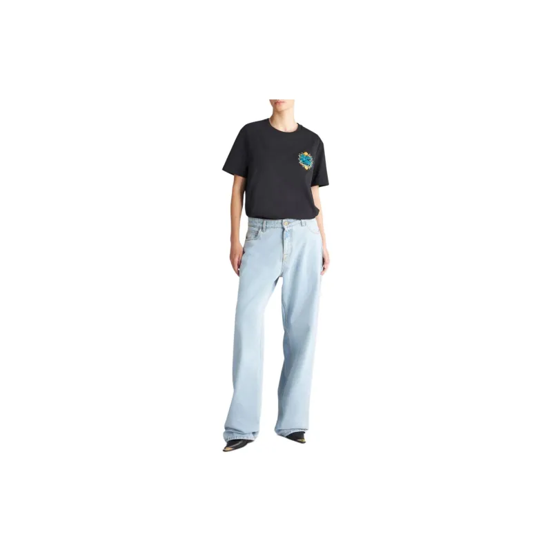 ETRO Pegaso Embroidered Straight-Leg Jeans-2
