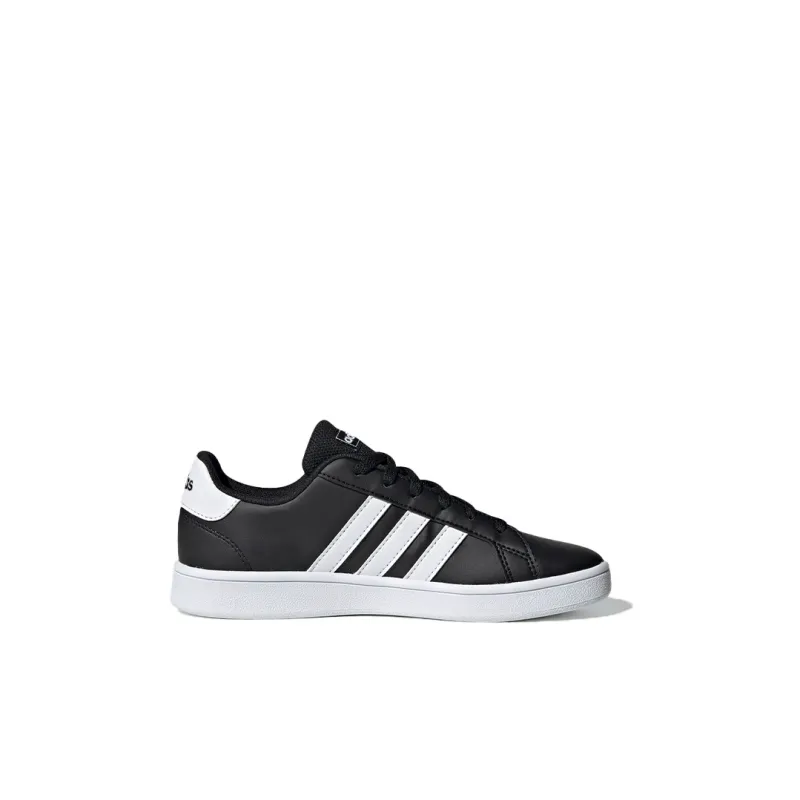 Adidas Neo GRAND COURT K Abrasion Resistant Low Top Skateboard Shoes Black Kids'-1