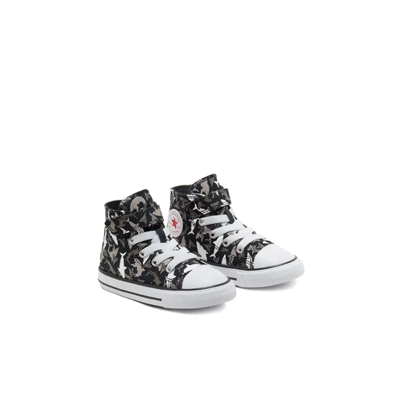 Converse Chuck Taylor All Star Shark Bite Easy-On High-Top Canvas Shoes Black Infant And Toddler-2
