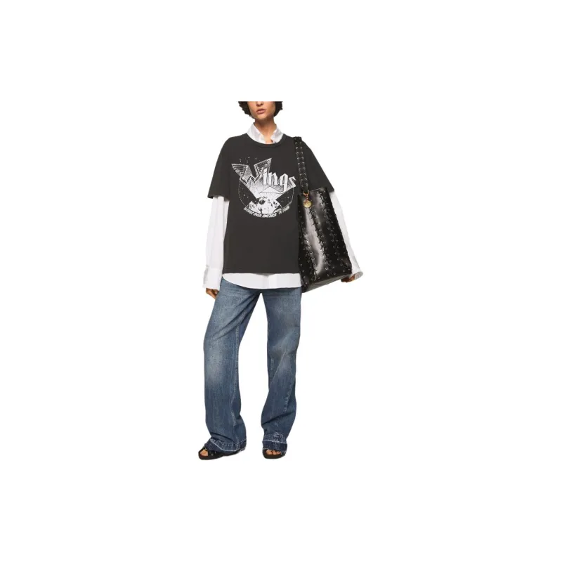 Stella McCartney Wings Graphic print Cotton T shirt-1