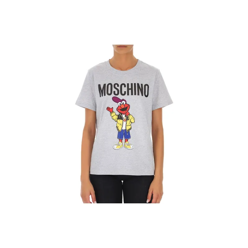 Sesame Street X MOSCHINO T-Shirts Women's Gray-2