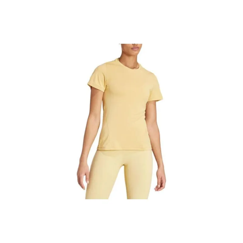 Adidas Regular T Shirt Women's Beige Yellow-1