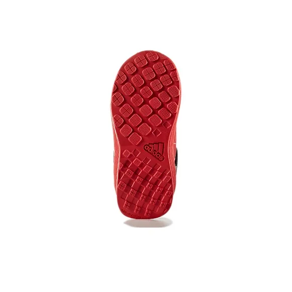 Adidas Rapidarun I Spider Man Slip Resistant Low Top Toddler Shoes Red Black Infant And Toddler-4