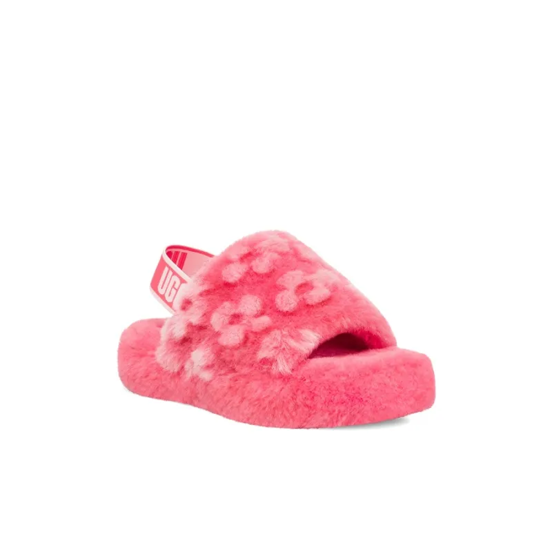 UGG Fluff Yeah Slide Poppy Strawberry Toddler-2