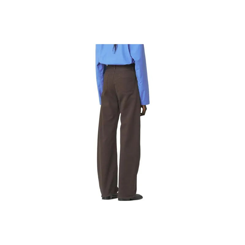 Lemaire High Waisted Curved Pants 'Espresso'-3
