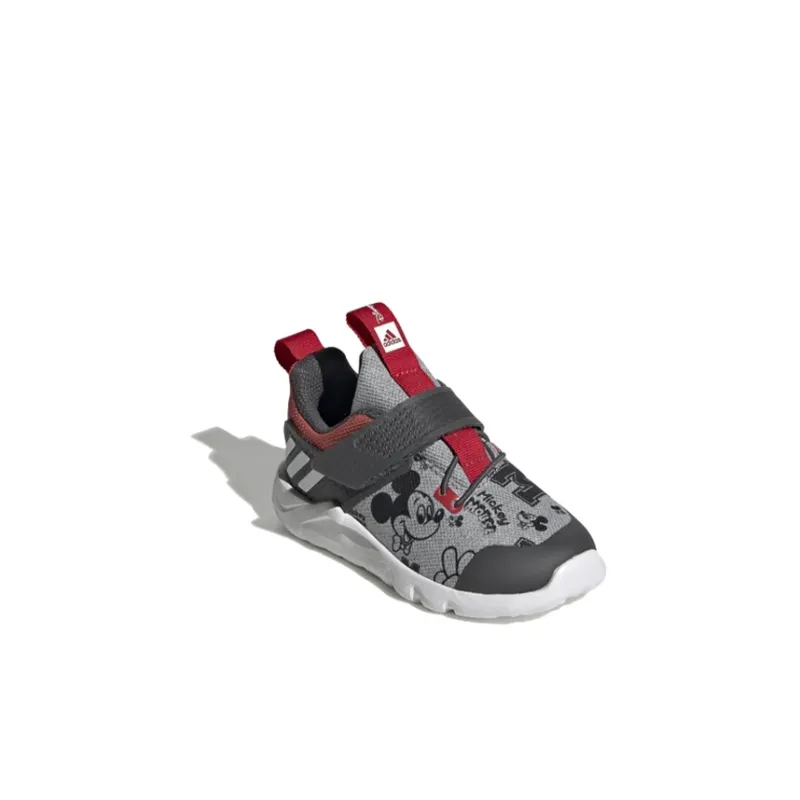 Disney x Adidas Rapida Beige Mouse Cushioned Slip-Resistant Low-Top Toddler Shoes Gray Infant And Toddler-1
