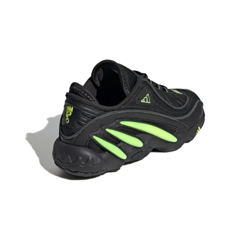 Adidas Originals Fyw 98 Shock Absorbers Low Top Kids Lifestyle Shoes Black Green Teenagers-2