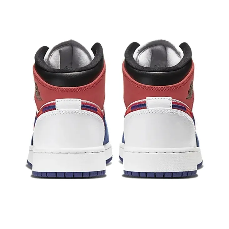 Jordan 1 Mid Rush Blue University Red GS-4