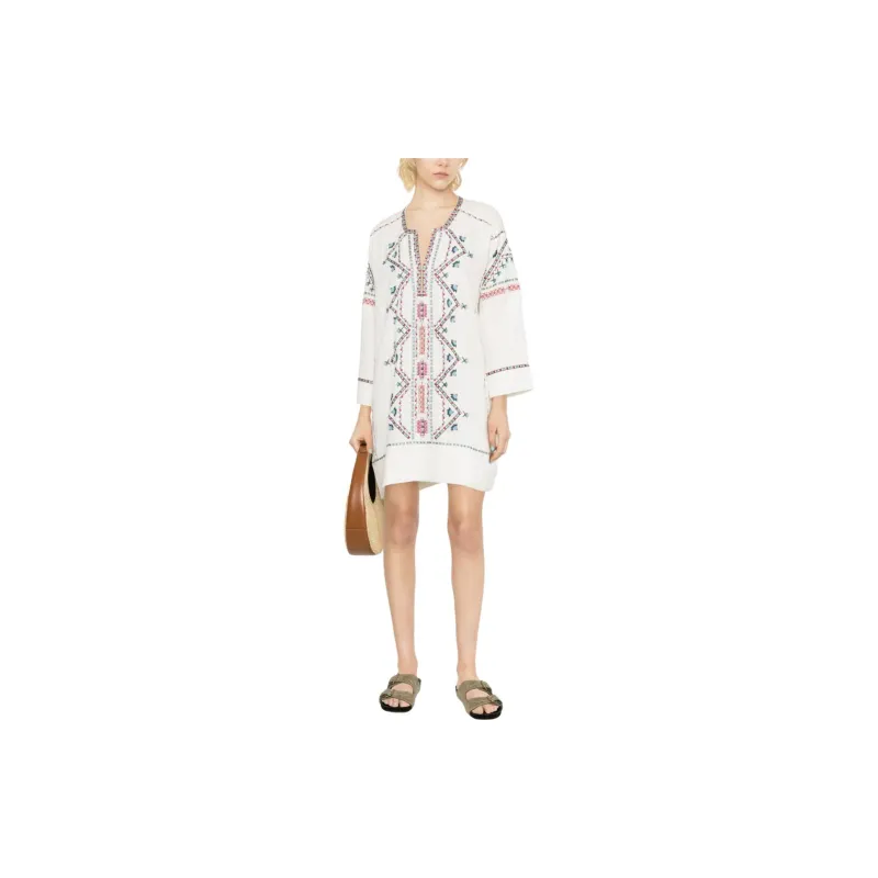 ISABEL MARANT Long-Sleeved Dresses Women's White-1