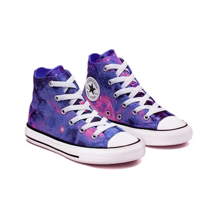 Converse Chuck Taylor All Star Anti Slip Wear Resistant High Top Kids Canvas Shoes Purple Teenagers-2