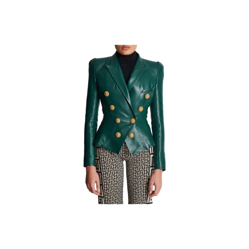 BALMAIN Jackets Women's Green-2