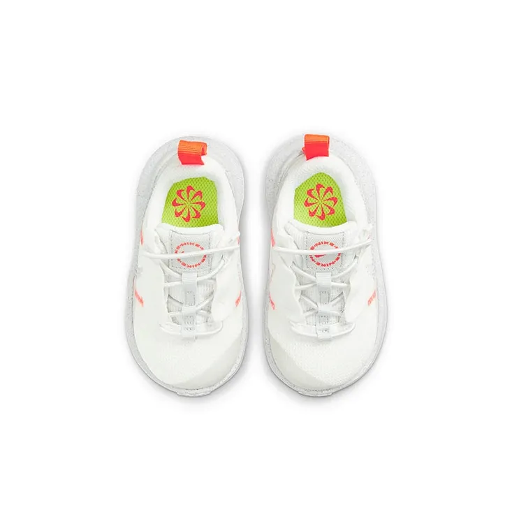 Nike Crater Impact Low Top Toddler Shoes White Orange Infant And Toddler-3