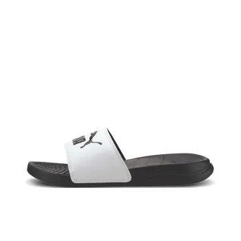 PUMA Popcat Kids' Slippers White Black Teenagers