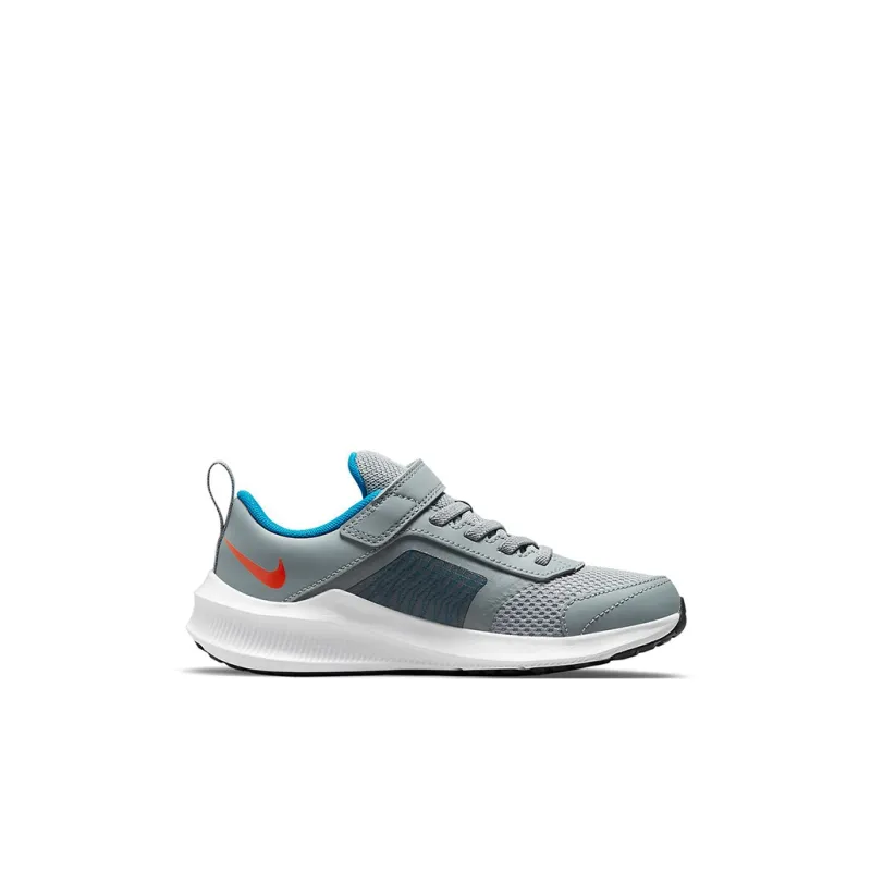 Nike Downshifter 11 Breathable Lightweight Low-Top Kids' Running Shoes Gray Blue Red Children Aged 3-7 Years Old-1