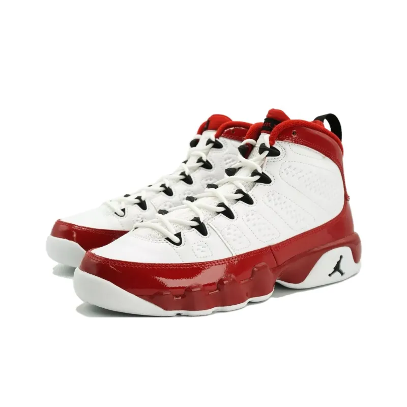 Jordan 9 Retro White Gym Red GS-2
