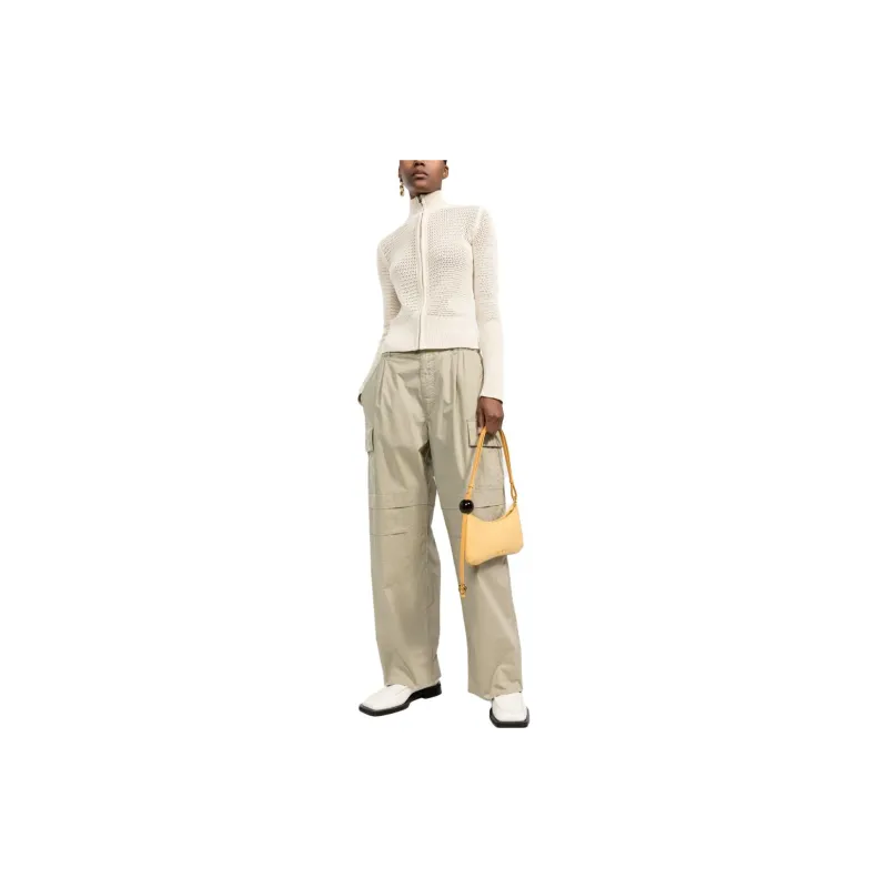 There Was One Open-knit Zip-up Cardigan-5