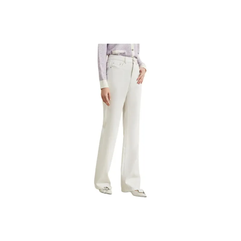 Yiner Jeans Women's Cream White-1
