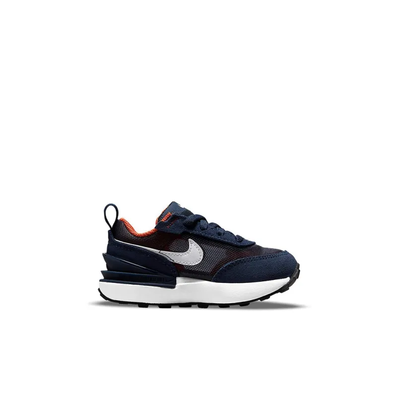 Nike Waffle One Low Top Sports Casual Shoes Blue Orange Infant And Toddler-1