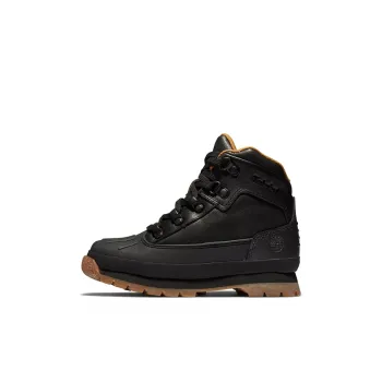 Timberland Euro Hiker Wear-Resistant Low Shaft Kids' Boots Carbon Black Kids'