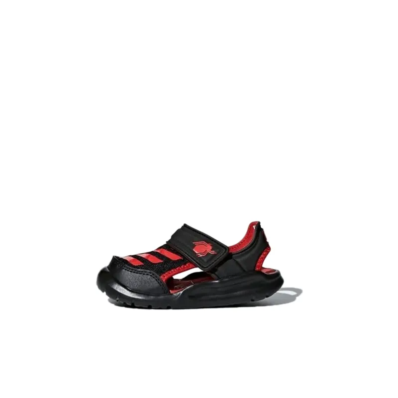 Adidas Fortaswim I Low-Top Toddler Shoes Black Red Infant And Toddler-0