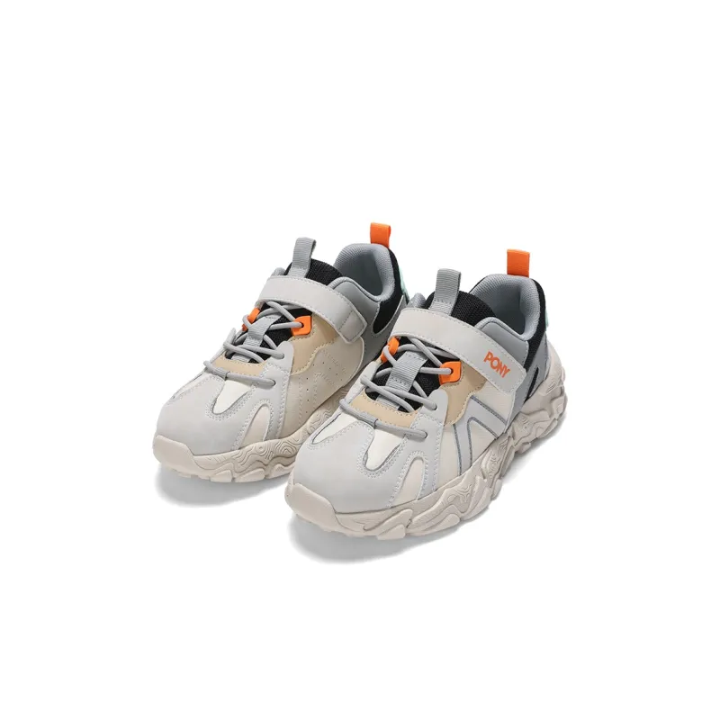 PONY MODERN Cushioning Breathable Kids Lifestyle Shoes Beige Gray Black Kids'-2