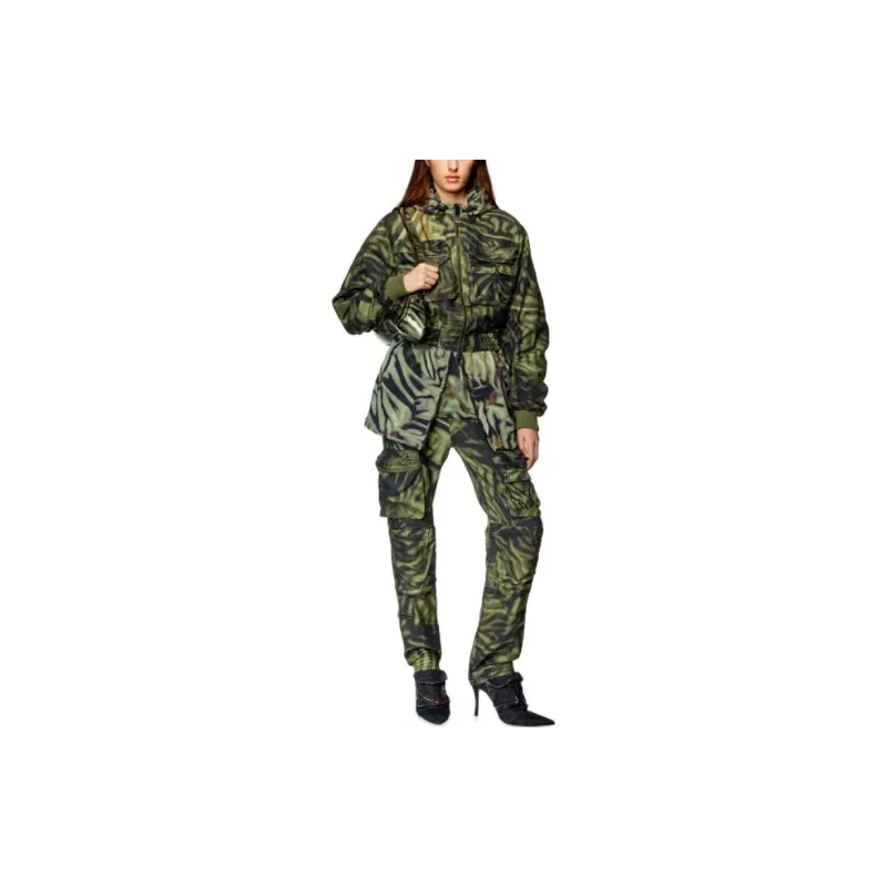 DIESEL G-Khlow Abstract-Printed Cropped Bomber Jacket-1