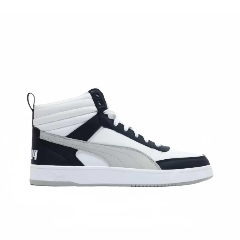 PUMA Slip Resistant Mid Top Skateboard Shoes Unisex White-1