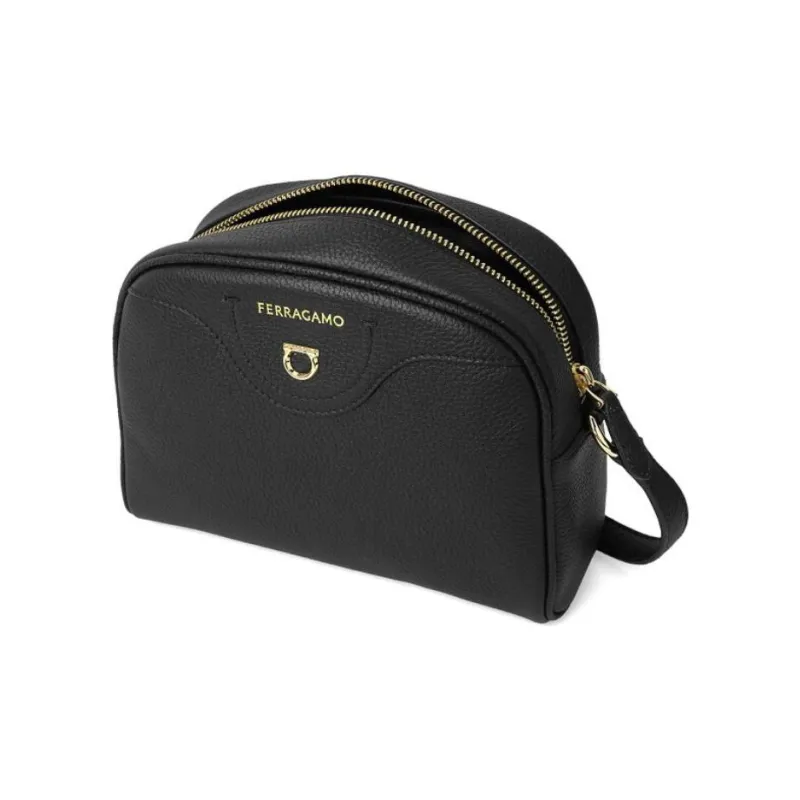 Ferragamo Travel Camera Crossbody Black-1