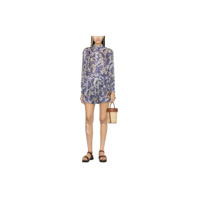 Zimmermann Paisley Print Drawstring Shorts-2