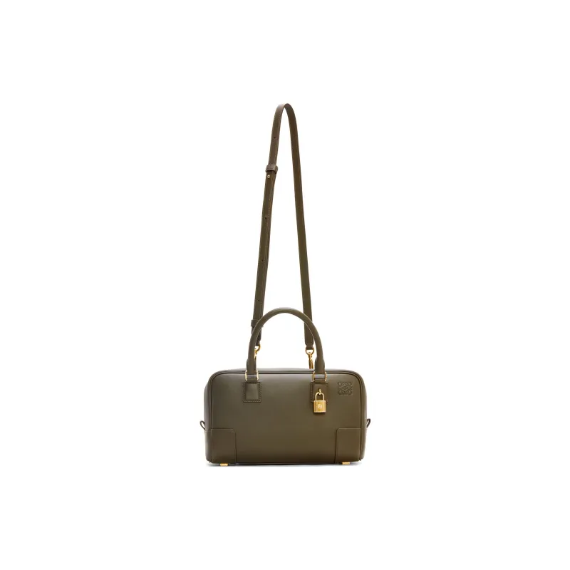 LOEWE Amazona Cow Leather Shoulder Bag, Crossbody Bag, Handbag Regular Women's Dark Khaki Green-5