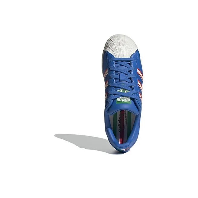 Adidas Superstar Bright Royal Off White Red GS-4