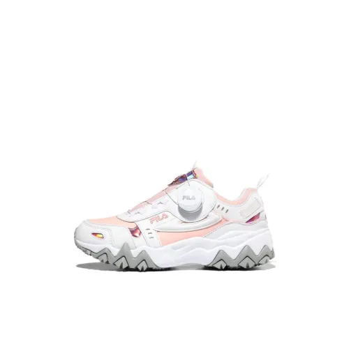 FILA KIDS Durable Breathable Kids Lifestyle Shoes White Pink Kids'