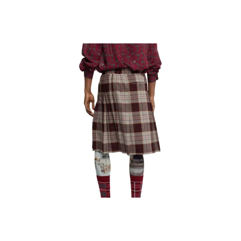 Vivienne Westwood Checked Drawstring Skirt-4
