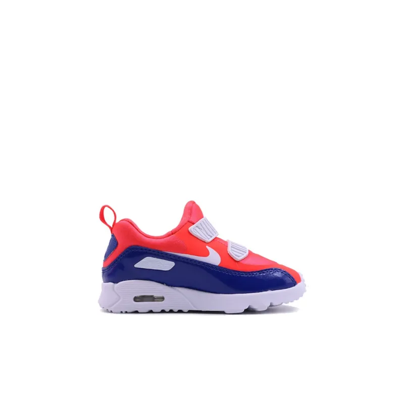 Nike Tiny 90 Slip Resistant Shock Absorbers Low Top Running Shoes Red Blue White Infant And Toddler-1