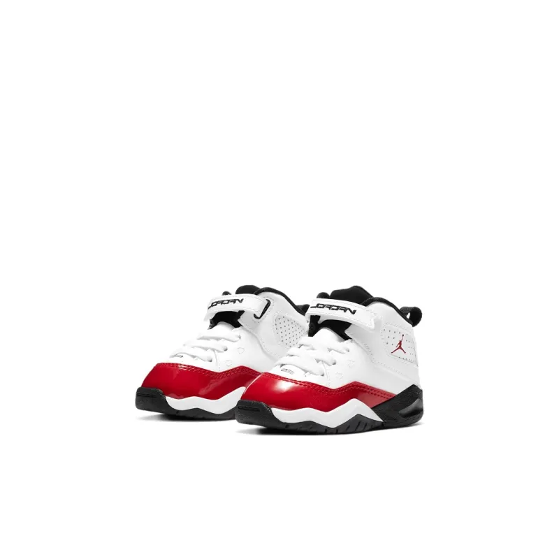 Jordan B'Loyal Cushioning, Wear Resistant High Top Vintage Basketball Shoes White Red Black Infant And Toddler-2