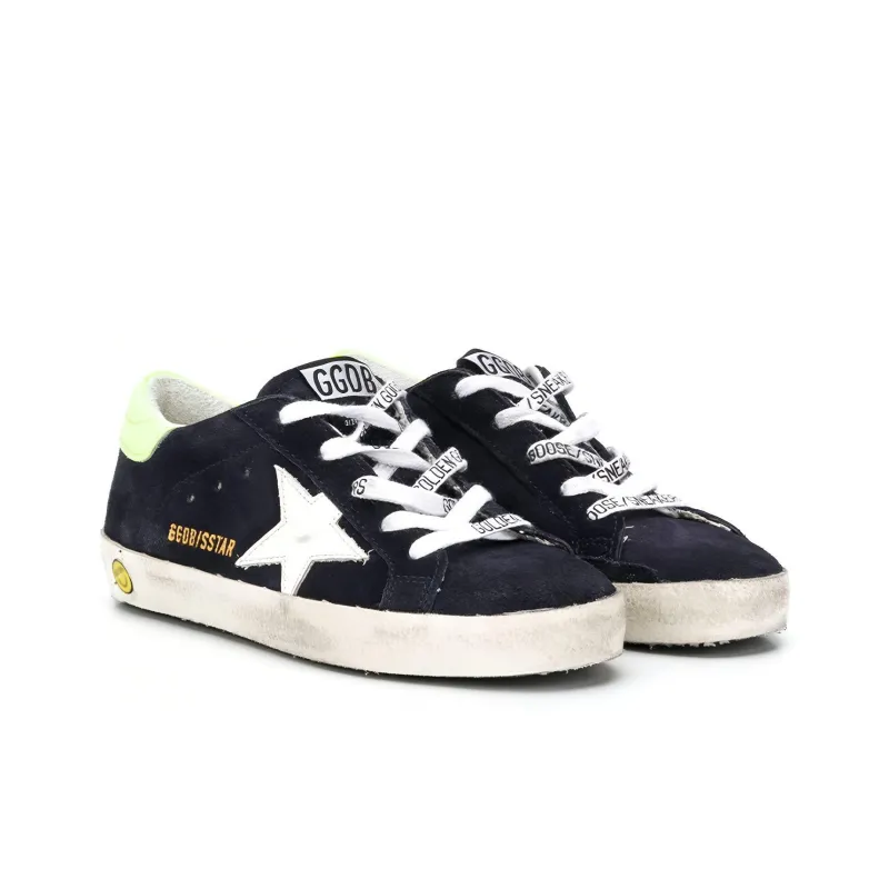 Golden Goose Super Star Anti Slip Wear Resistant Low Top Kids Lifestyle Shoes Black Teenagers-2