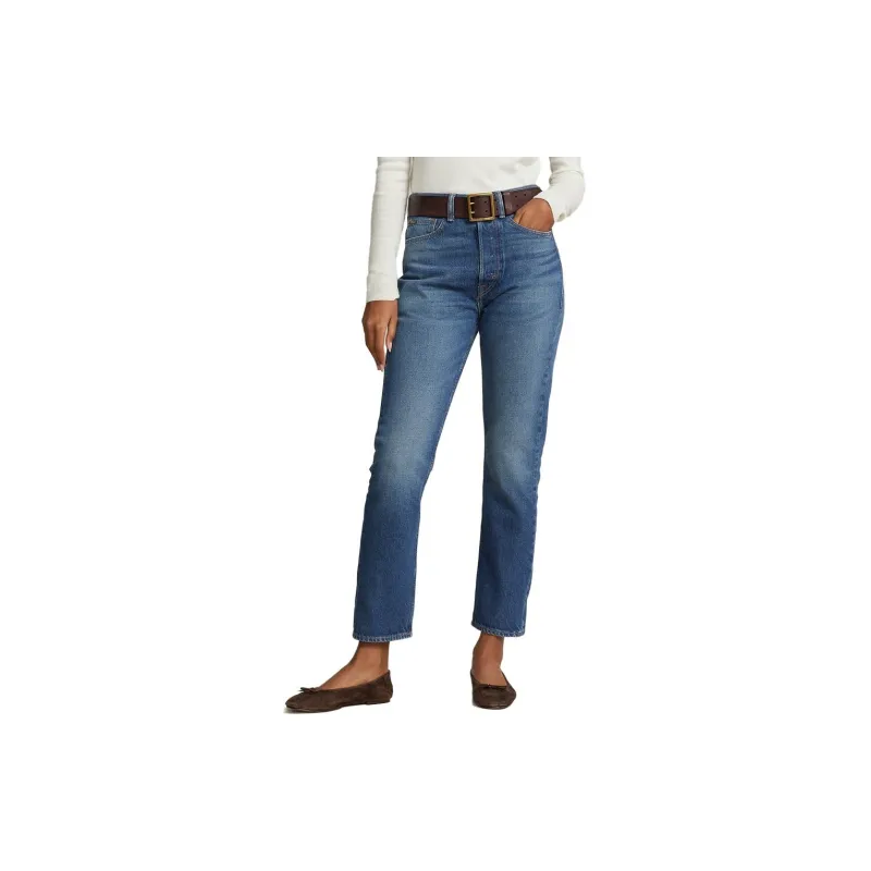 Polo Ralph Lauren FW23 Fitted Straight Jeans Women's Blue-1