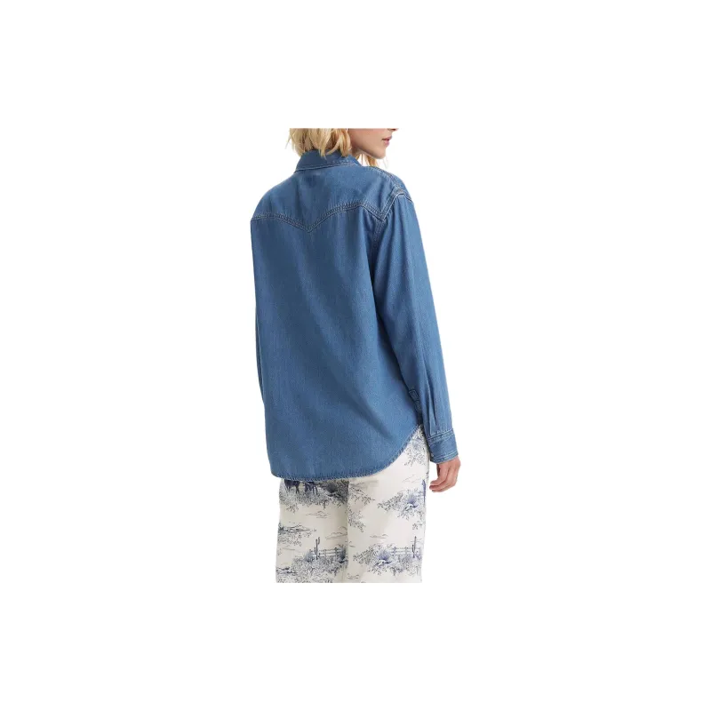 Levis Shirts Women's Blue-5