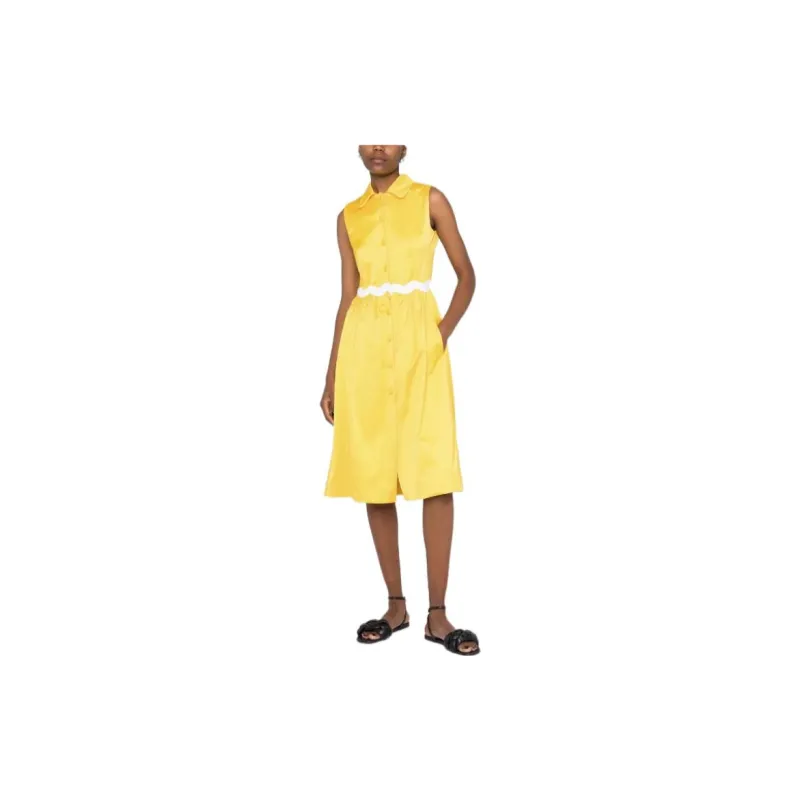 MOSCHINO Sleeveless Dresses Women's Yellow-1