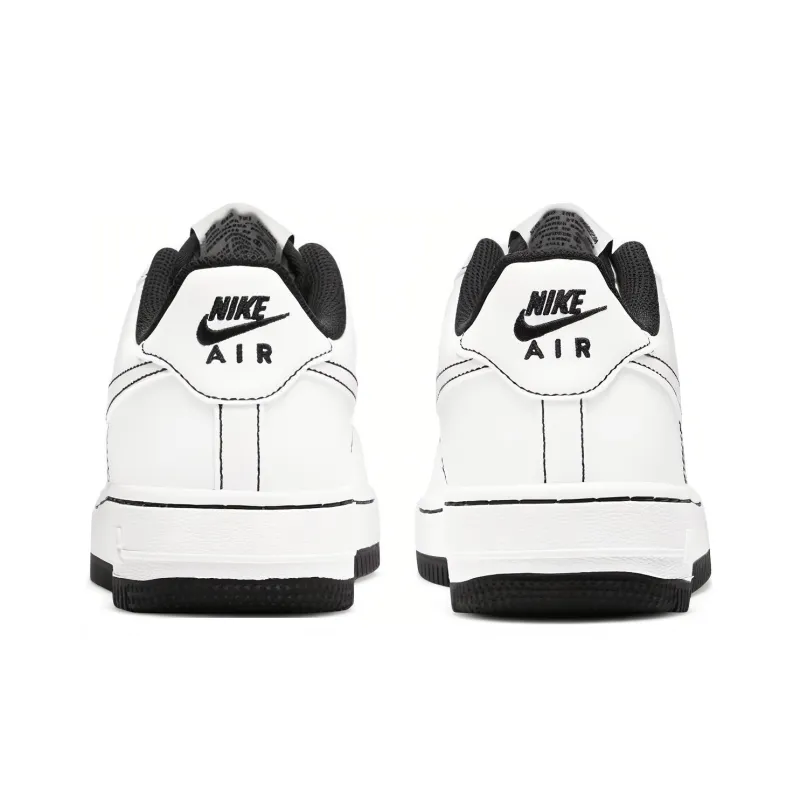 Nike Air Force 1 Low 07 Contrast Stitch White Black GS-4