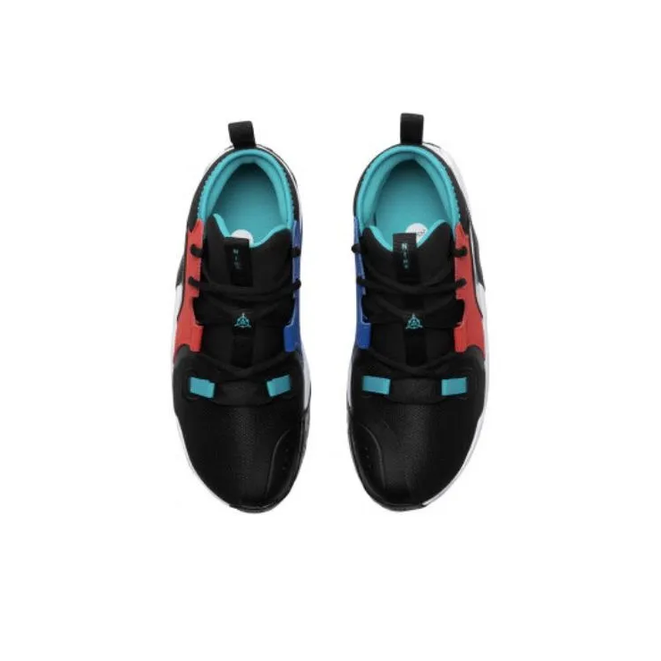 Nike Abrasion Resistant Breathable Mid Top Kids' Running Shoes Black Red Unisex-1