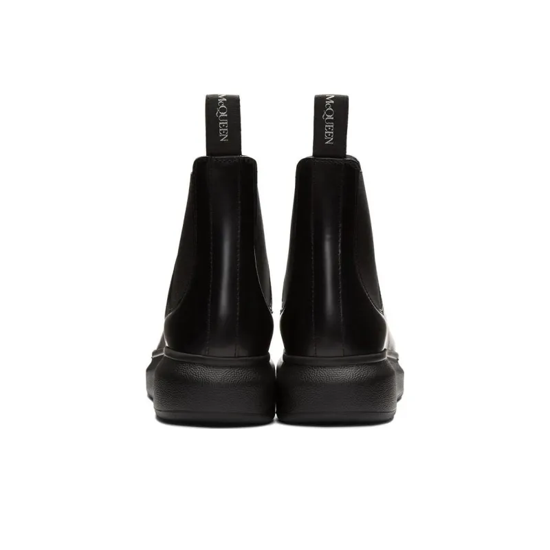 Alexander McQueen Kids Slip-on Leather Boots-4