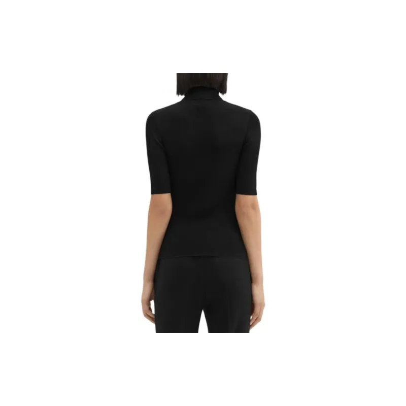 THEORY Leenda Short Sleeved Turtleneck Jumper-2