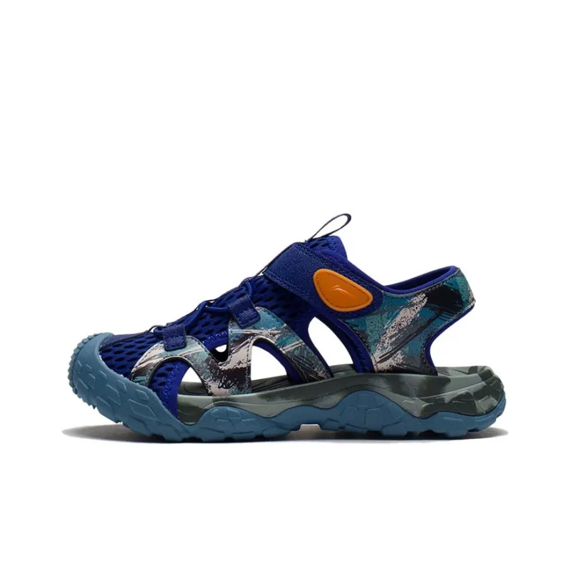 LiNing Trekking Sports Sandals Purple Blue Teenagers-0